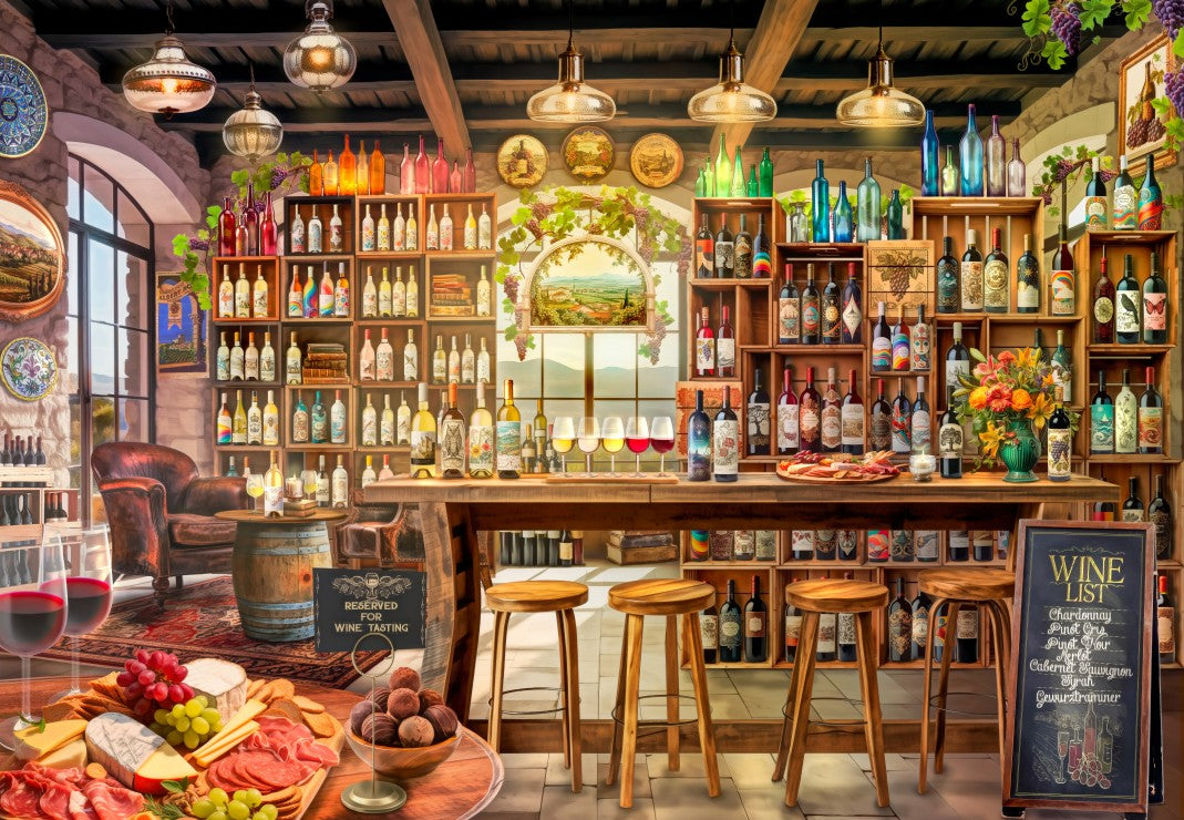 The Wine Tasting Room by Lars Stewart, 1000 Piece Puzzle