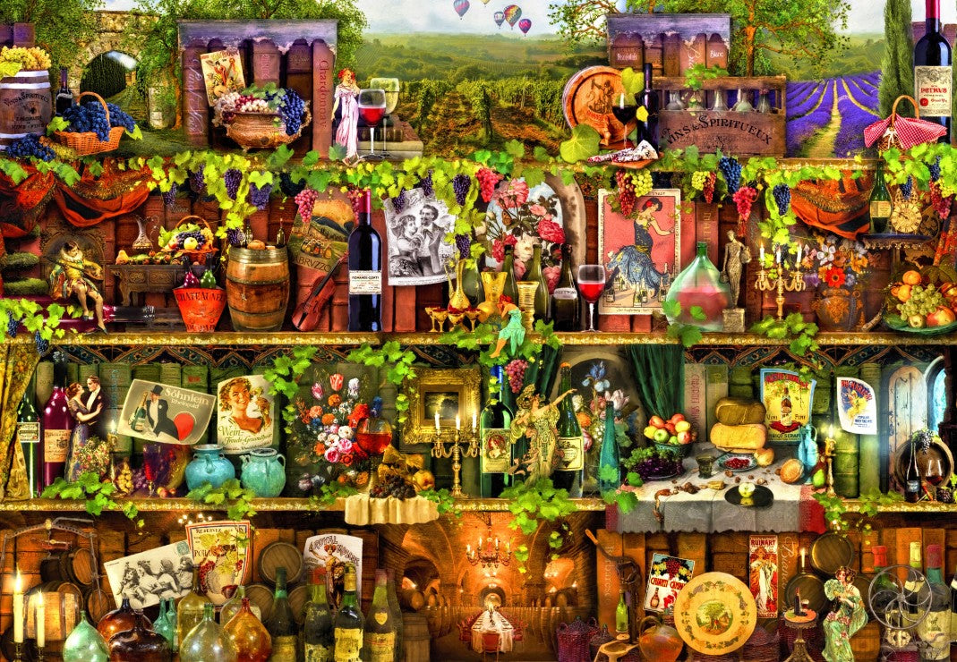 Wine Shelf by Aimee Stewart, 1000 Piece Puzzle