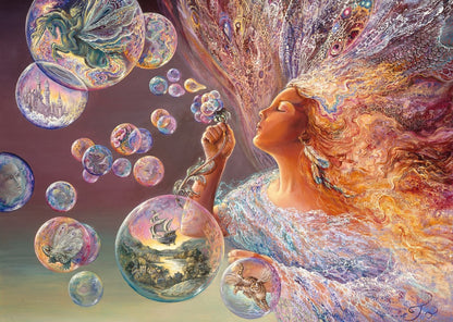 Bubble Flower by Josephine Wall, 500 Piece Puzzle