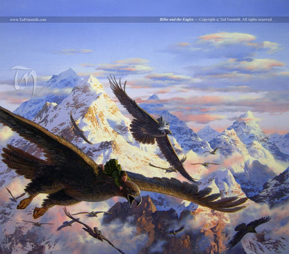 The Hobbit: Bilbo and the Eagles by Ted Nasmith, 1000 Piece Puzzle