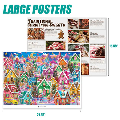 Gingerbread Village Holiday, 1000 Piece Puzzle