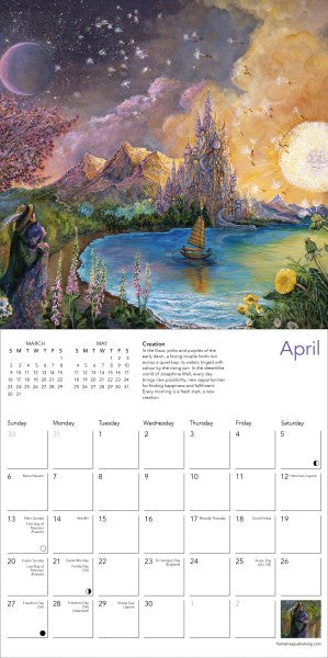 Celestial Journeys by Josephine Wall Mini Wall Calendar 2025 (Art Calendar)