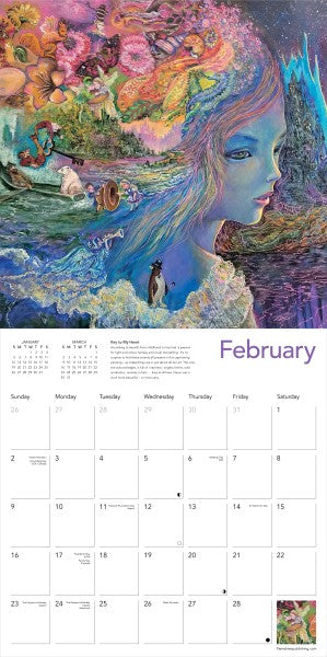 Celestial Journeys by Josephine Wall, Wall Calendar 2025 (Art Calendar)