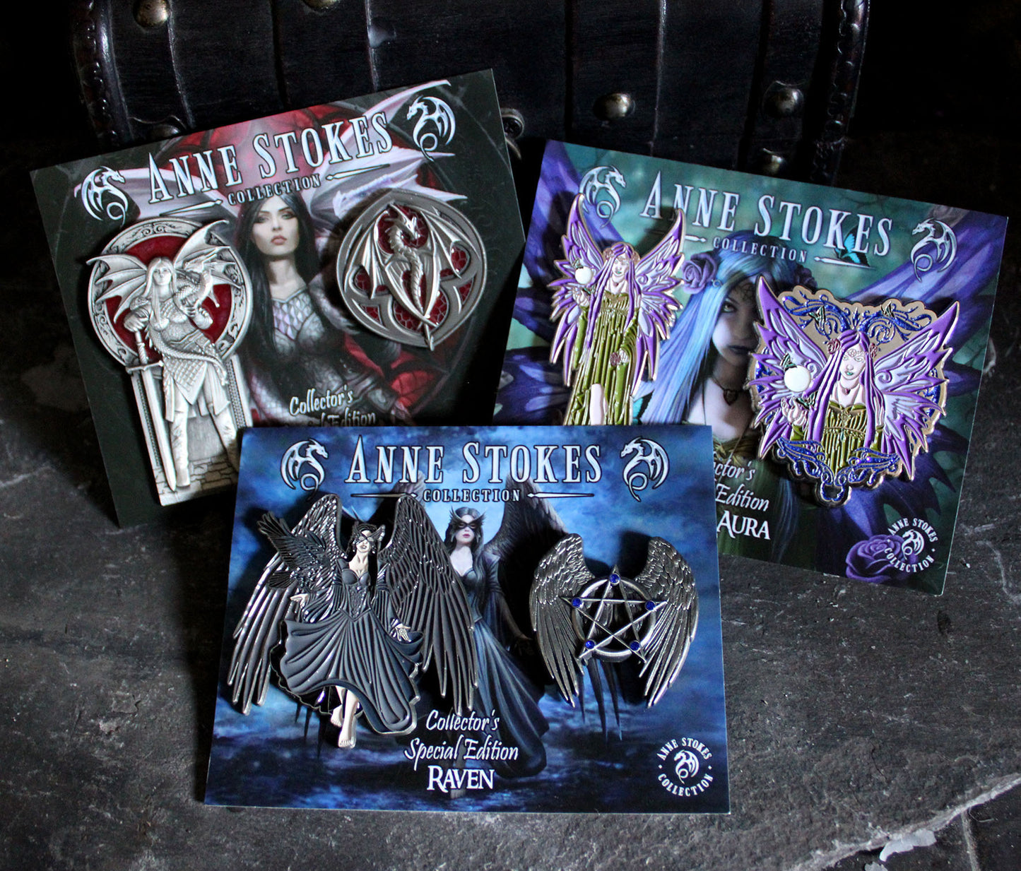 Mystic Aura by Anne Stokes, Collector's Special Edition Pin Set