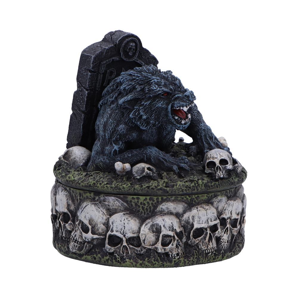 Treasures of the Lycan Dark Werewolf Figurine and Stash Box