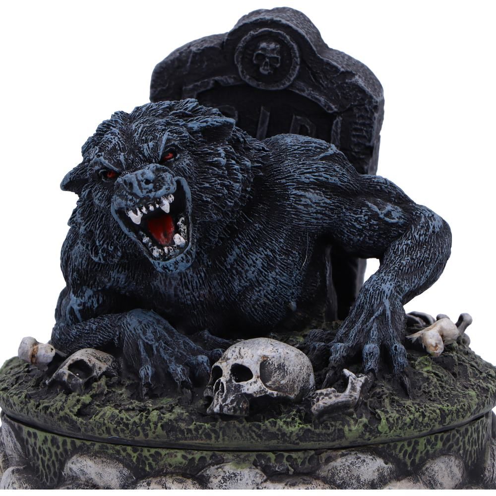 Treasures of the Lycan Dark Werewolf Figurine and Stash Box