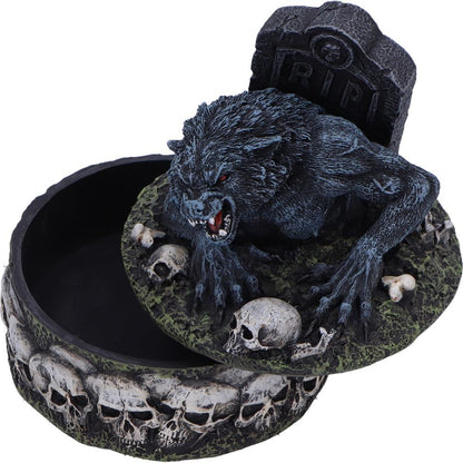 Treasures of the Lycan Dark Werewolf Figurine and Stash Box