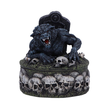 Treasures of the Lycan Dark Werewolf Figurine and Stash Box