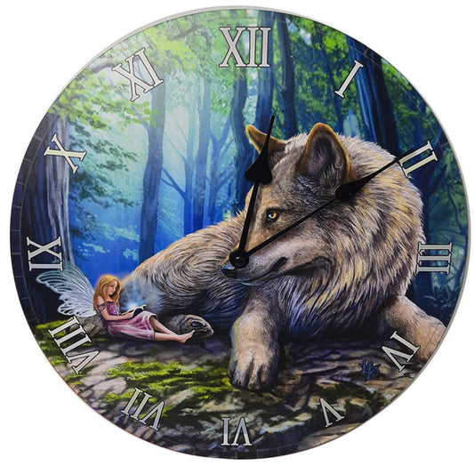 Lisa Parker Fairy Stories Fairy & Wolf Picture Clock