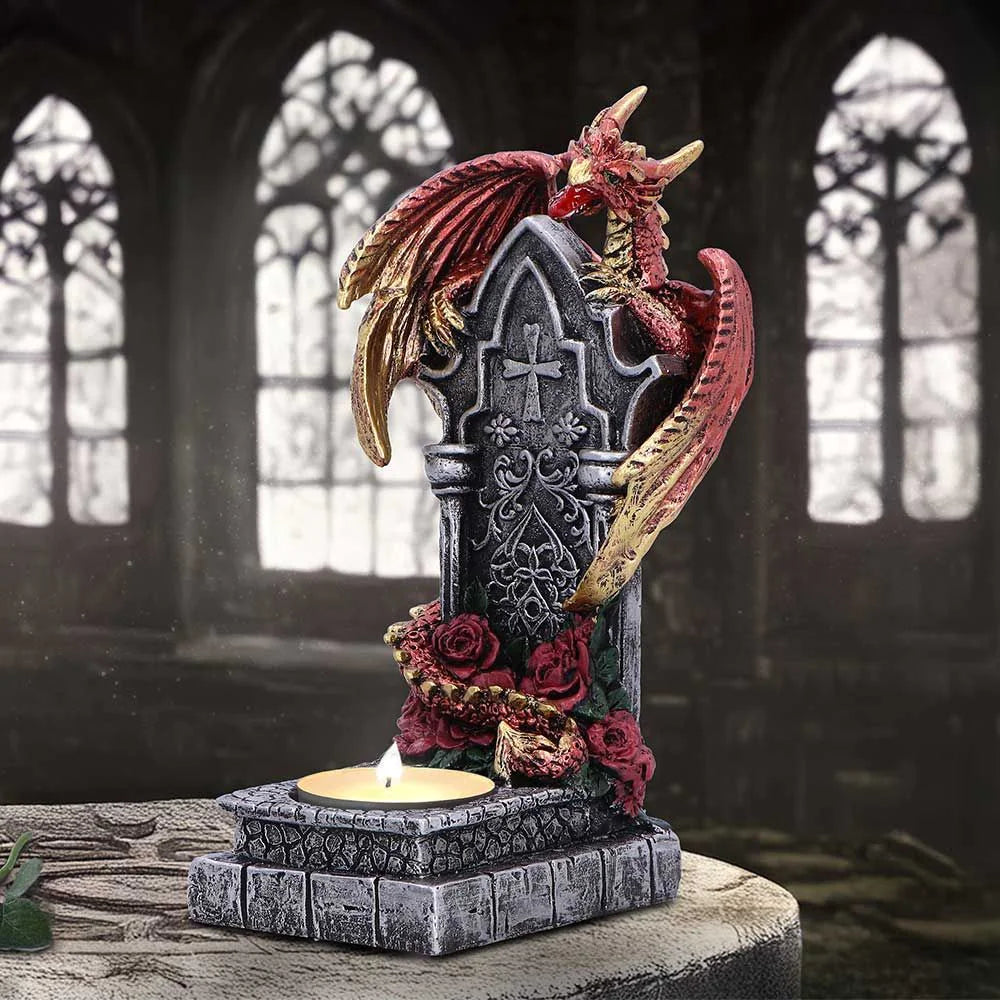 Light of the Dragon - Red, Ornamental Tealight Holder