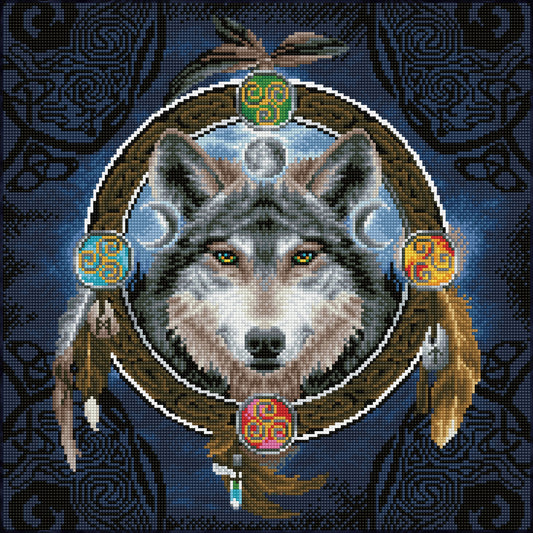 Celtic Wolf by Brigid Ashwood, Diamond Dotz Kit