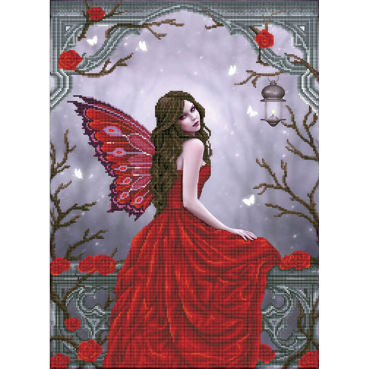Winter Rose Fairy by Rachel Anderson, Diamond Dotz Kit