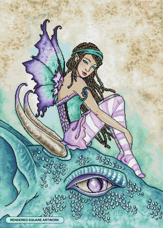 Dragon Perch by Amy Brown, Diamond Art Kit