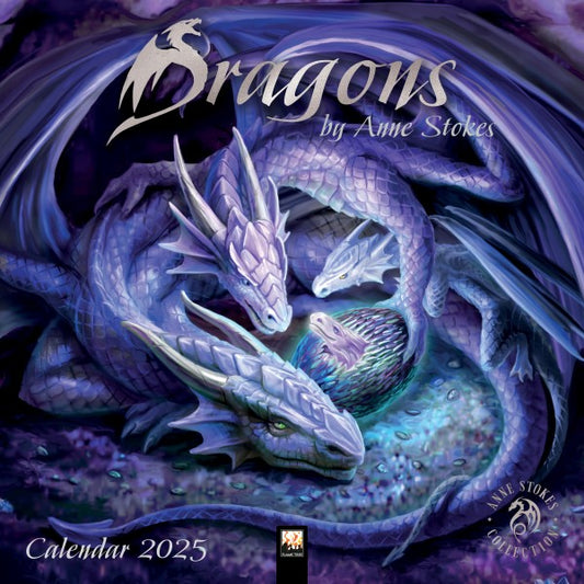 Dragons by Anne Stokes Wall Calendar 2025 (Art Calendar)