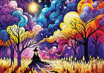 The Witch's Way by Peggy Collins, 1000 Piece Puzzle