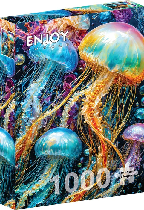 Jellyfish Glow From Pink Monkey, 1000 Piece Puzzle