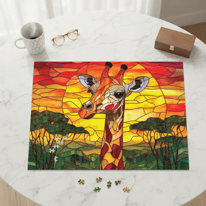 No. 10 - Sunset Giraffe, 1000 Piece Puzzle