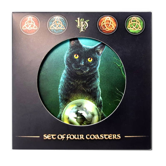 Lisa Parker Magic Cats Set of 4 Cork Coasters