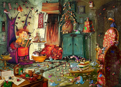 Witch - Reading by Francois Ruyer 500 Piece Puzzle