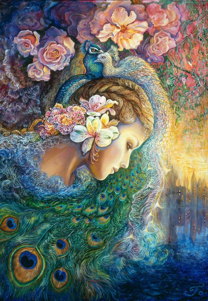 Peacock Daze by Josephine Wall, 1000 Piece Puzzle