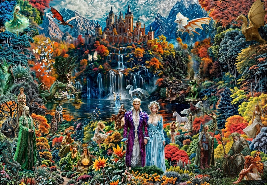 The Valley of Dragons by Jessey Bell, 1000 Piece Puzzle