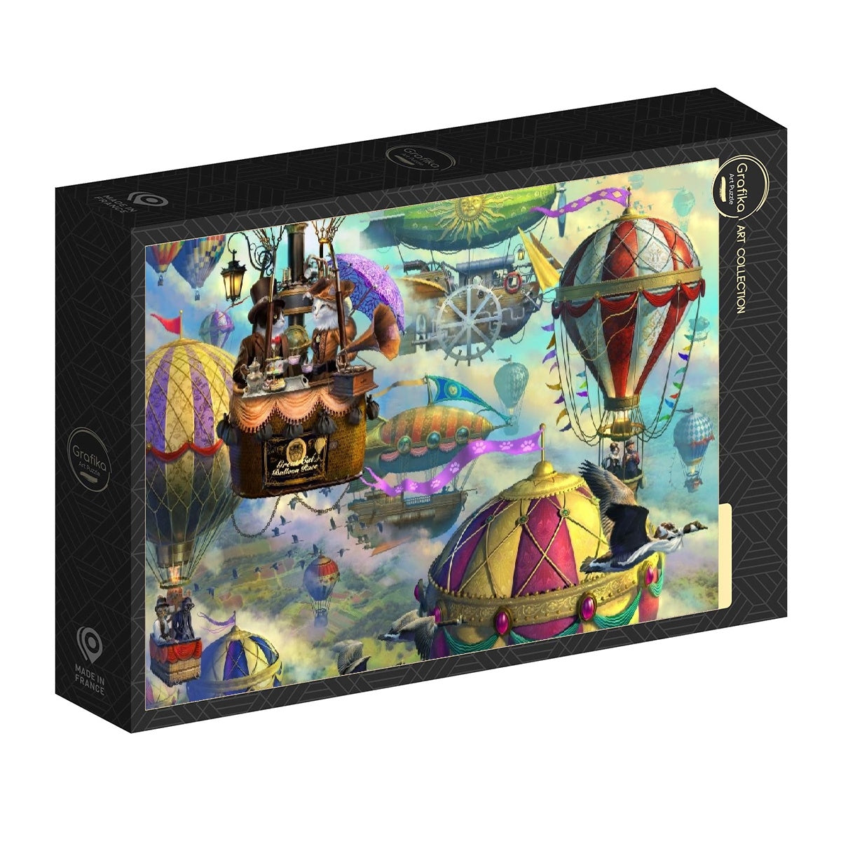 Great Cat Balloon Race by Jeff Haynie, 1000 Piece Puzzle
