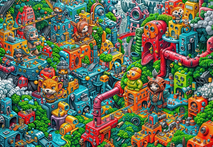 Robotopia from Interlitho Licensing GmbH, 1000 Piece Puzzle