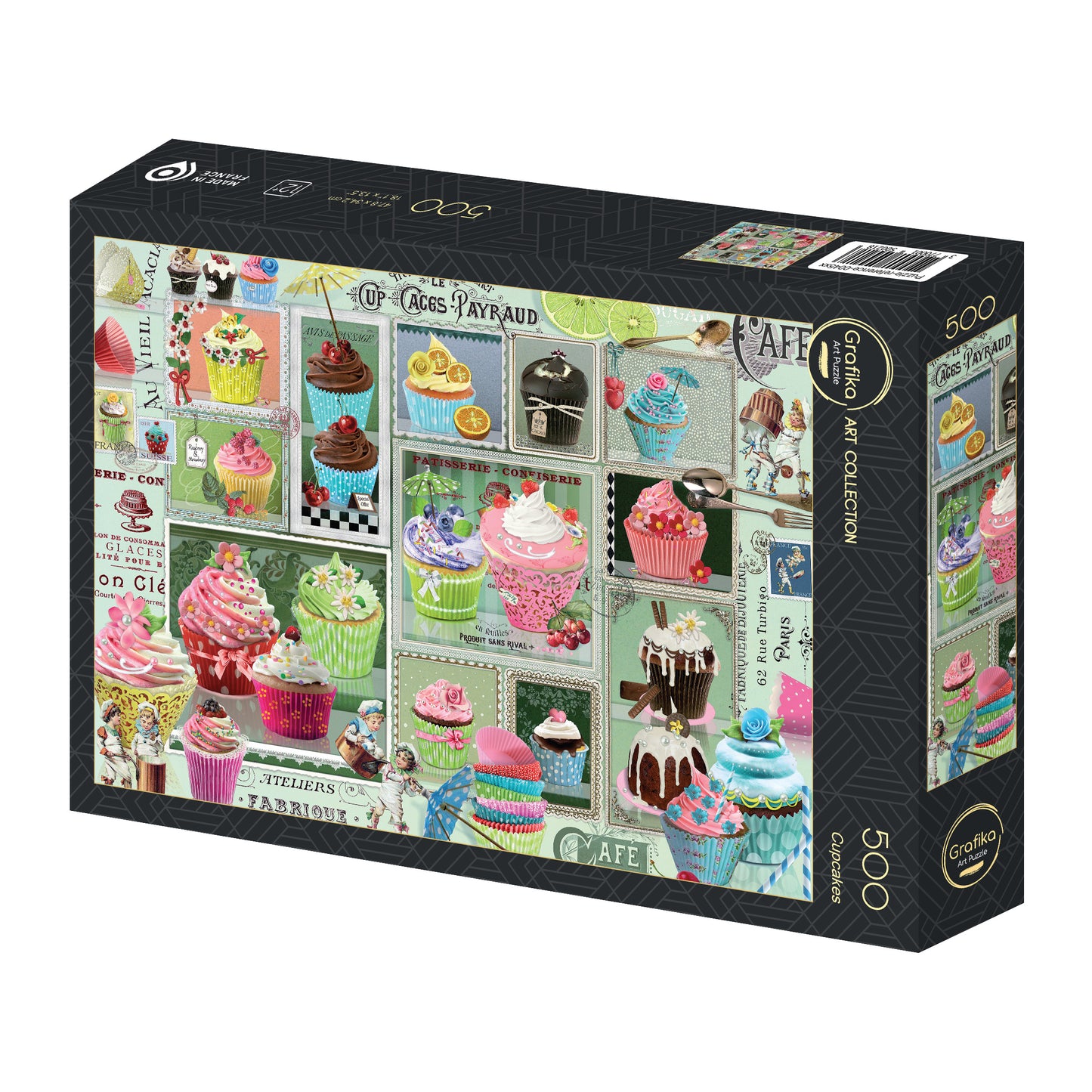 Cupcakes by Barbara Behr, 500 Piece Puzzle