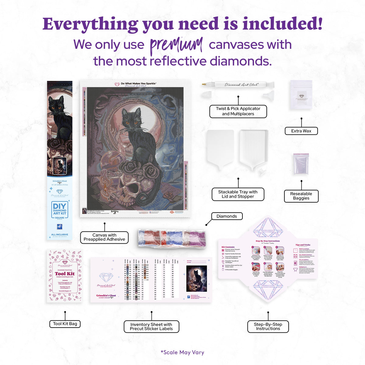 Grimalkin's Ghost by Alchemy, Diamond Art Kit