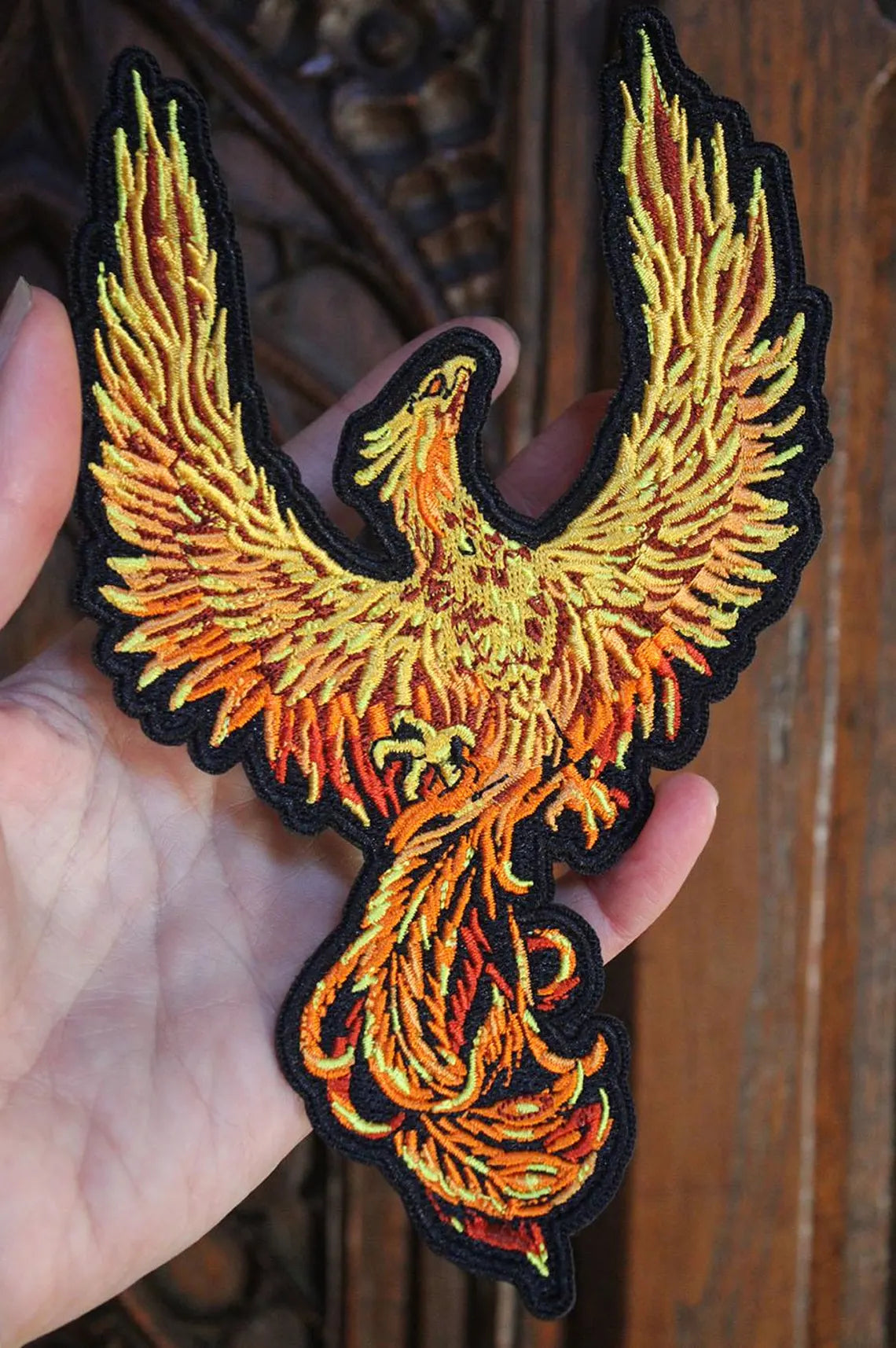 Phoenix Rising by Anne Stokes Embroidered Patch