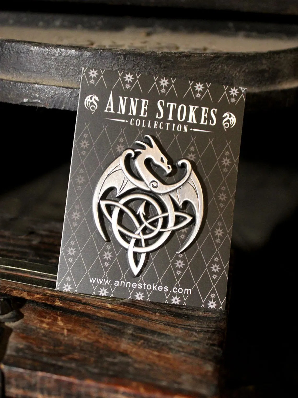 Celtic Dragon by Anne Stokes Pin Badge