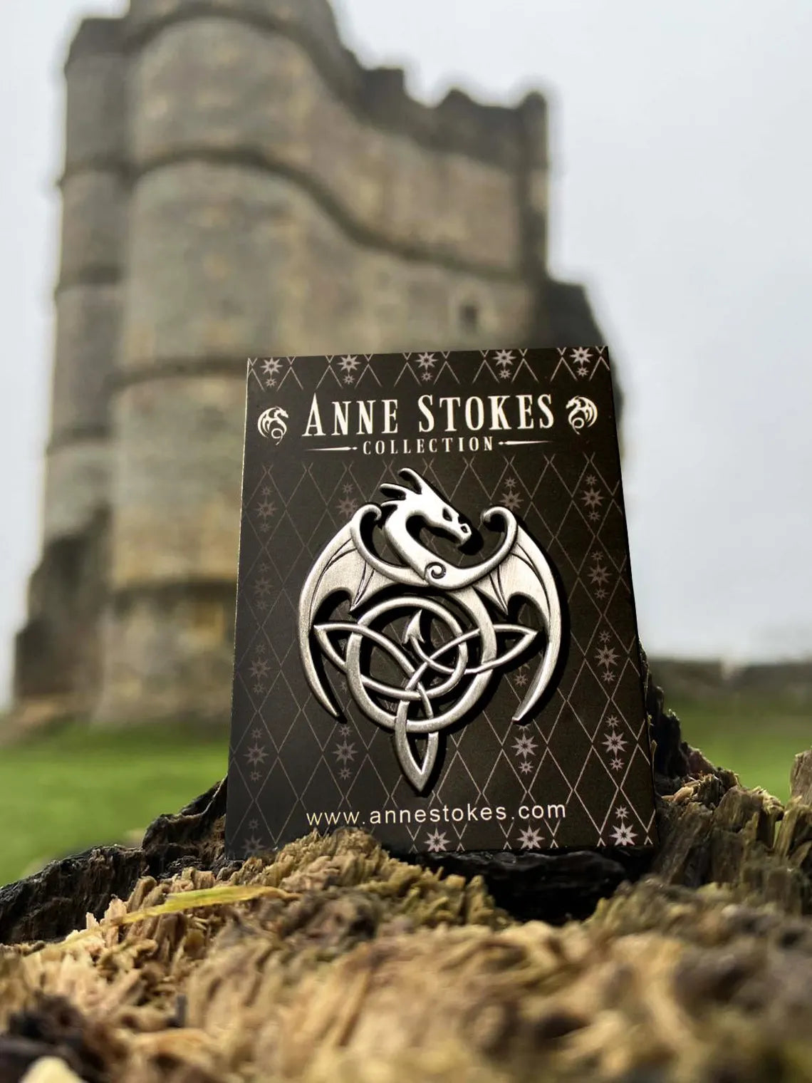 Celtic Dragon by Anne Stokes Pin Badge