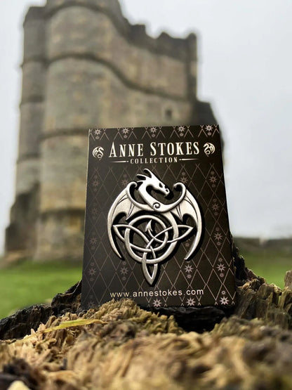 Celtic Dragon by Anne Stokes Pin Badge