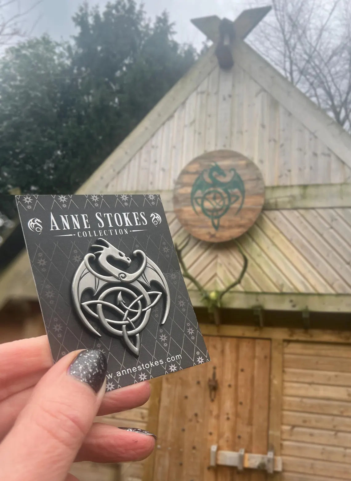 Celtic Dragon by Anne Stokes Pin Badge