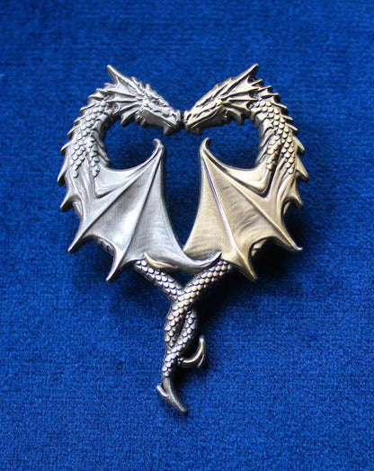 Dragon Heart by Anne Stokes, Sculpted Metal Pin Badge