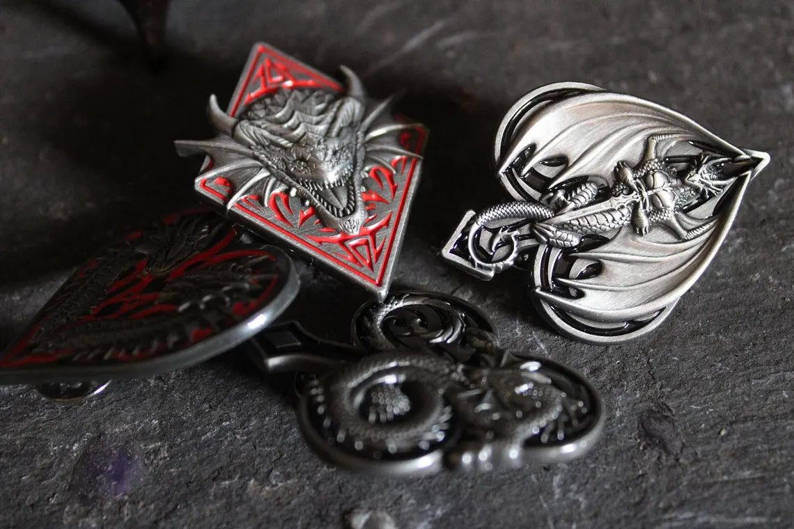 Dragon Aces by Anne Stokes Pin Badge Set