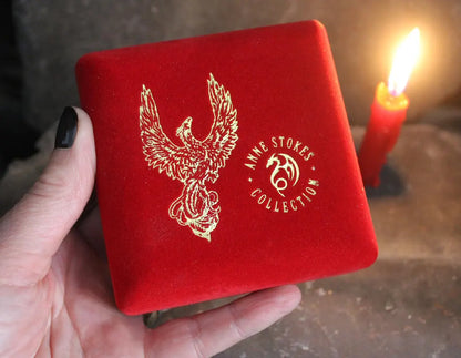 Phoenix Rising by Anne Stokes Pendant and Earring Set