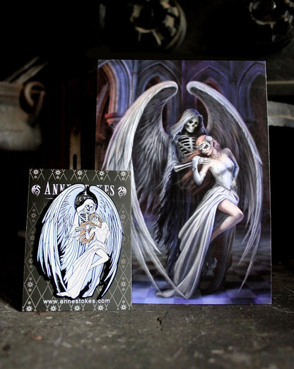 Dance With Death by Anne Stokes pin badge