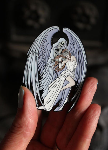 Dance With Death by Anne Stokes pin badge