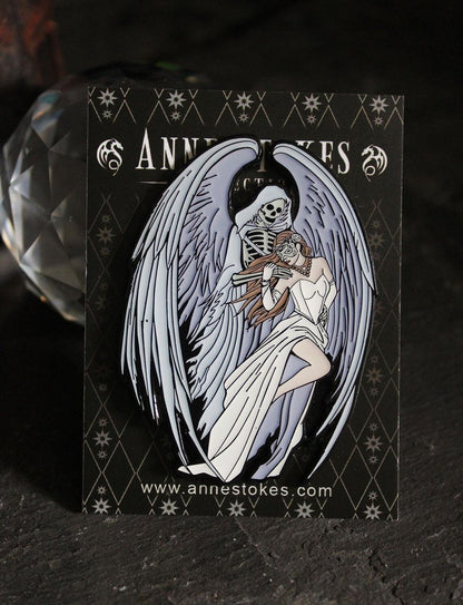 Dance With Death by Anne Stokes pin badge