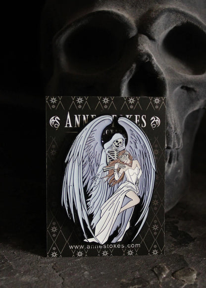 Dance With Death by Anne Stokes pin badge