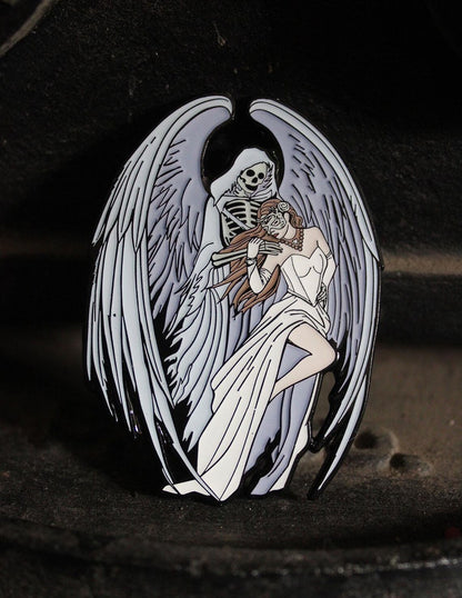 Dance With Death by Anne Stokes pin badge