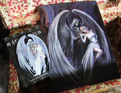 Dance With Death by Anne Stokes pin badge