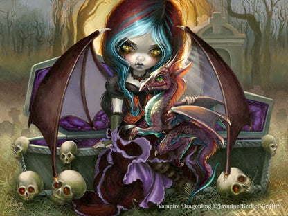 Vampire Dragonling by Jasmine Becket-Griffith, 1000 Piece Puzzle