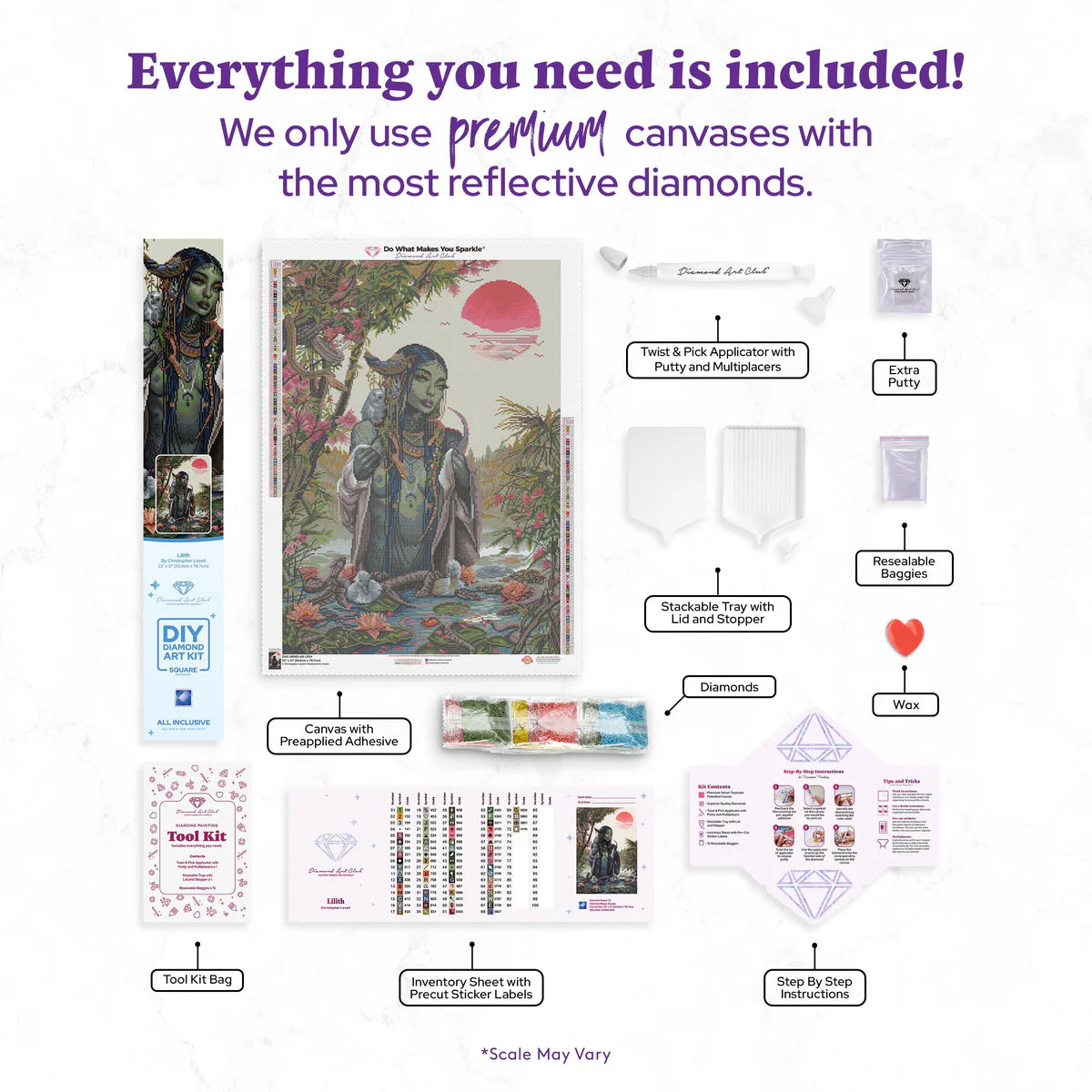 Lilith by  Christopher Lovell, Diamond Art Kit