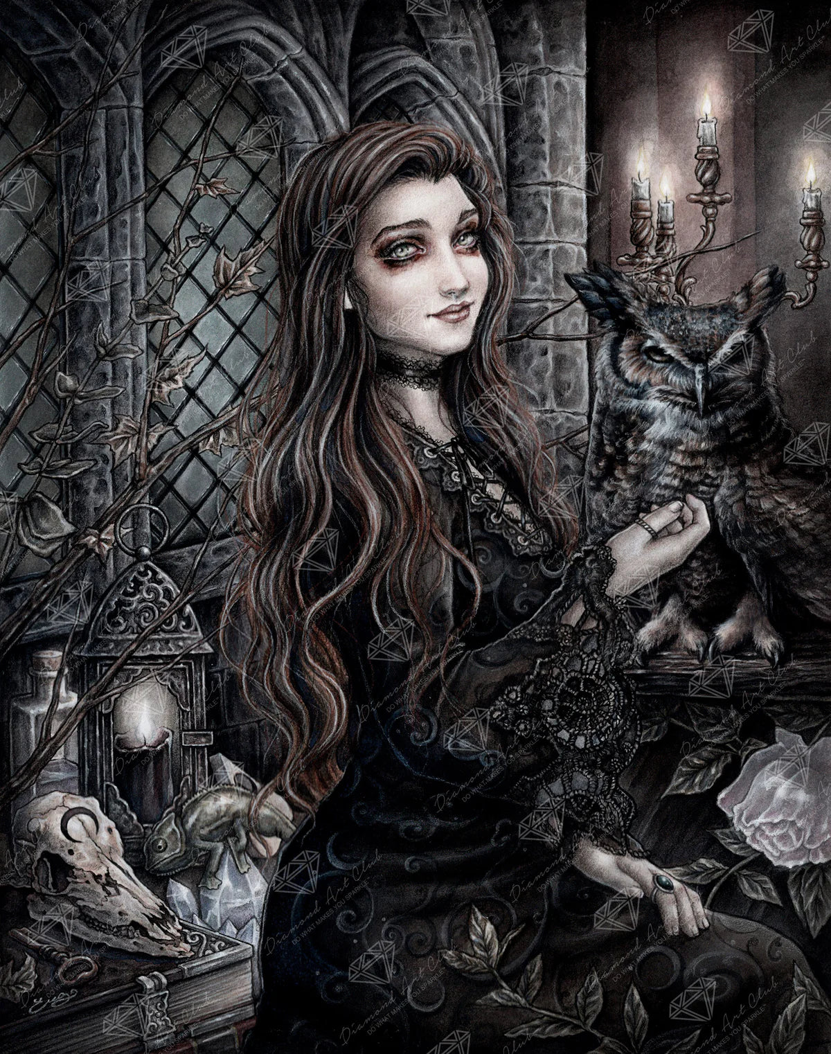 Liz - The Good Witch by Enys Guerrero, Diamond Art Kit