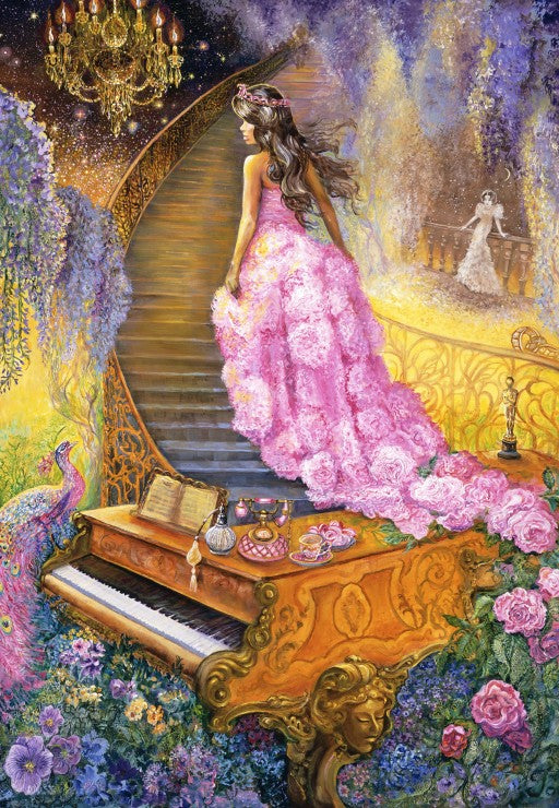Melodie in roze van Josephine Wall, puzzel van 1000 stukjes
