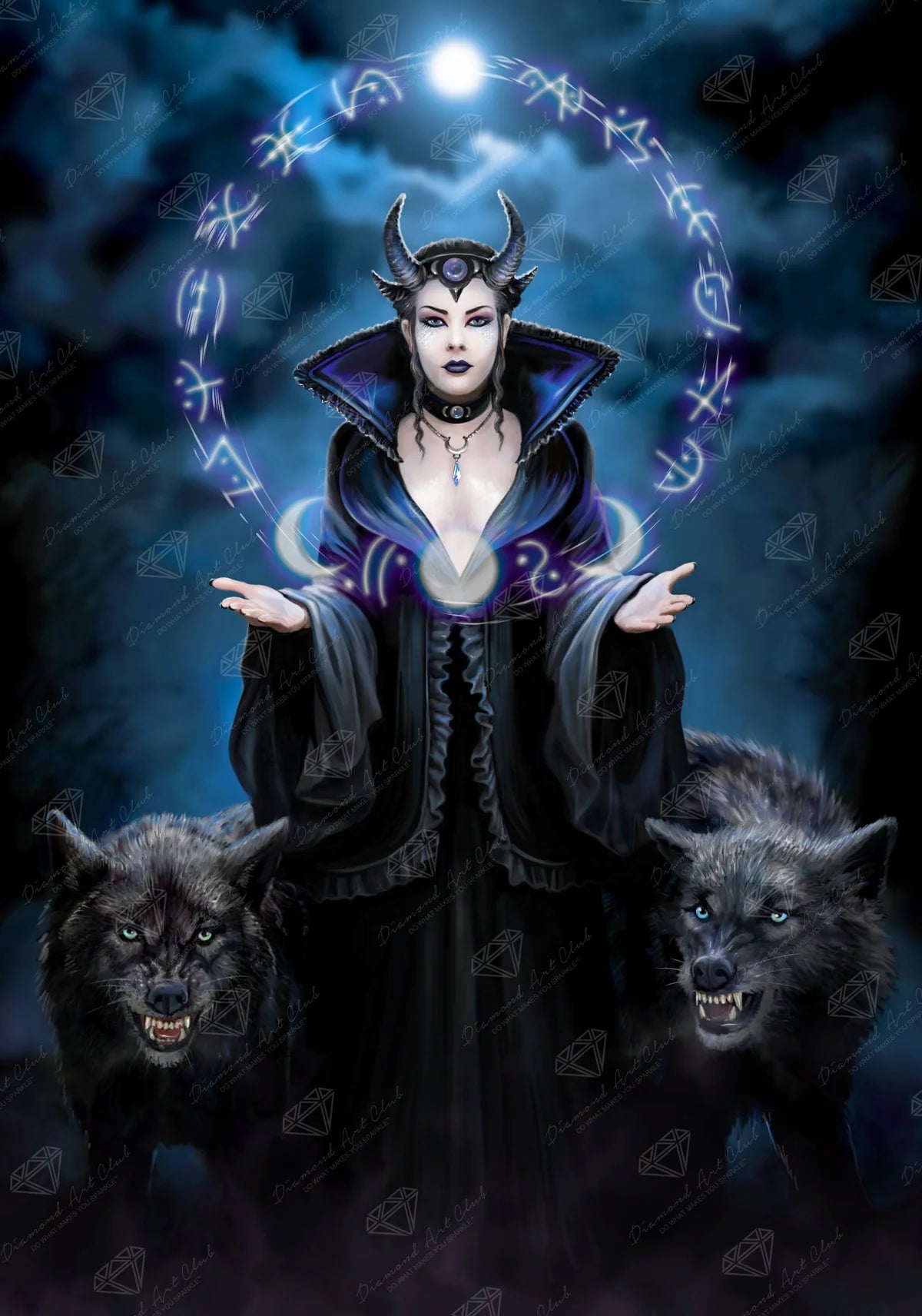Moon Witch by Anne Stokes, Diamond Art Kit