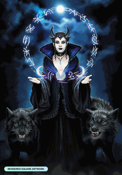Moon Witch by Anne Stokes, Diamond Art Kit