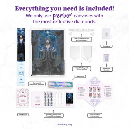 Moon Witch by Anne Stokes, Diamond Art Kit